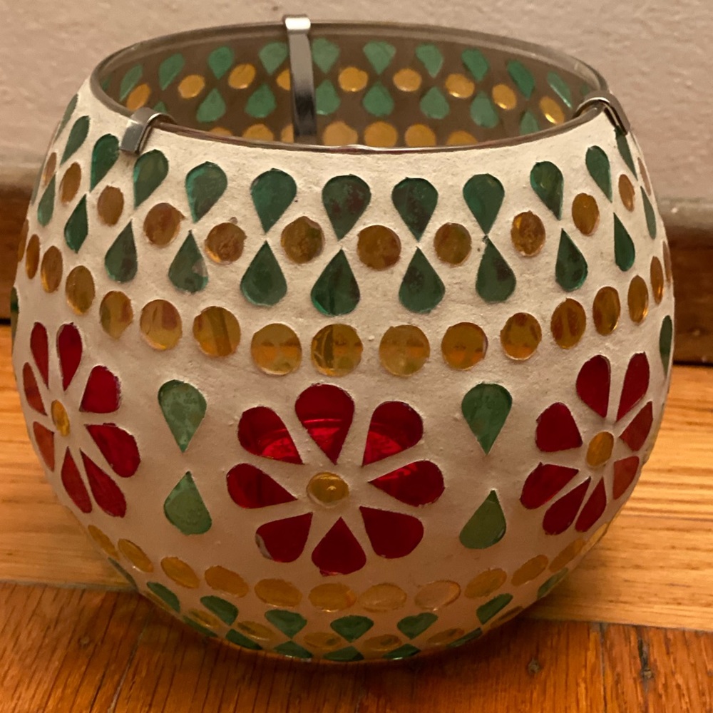 Bath and Body Works mosaic candle holder new